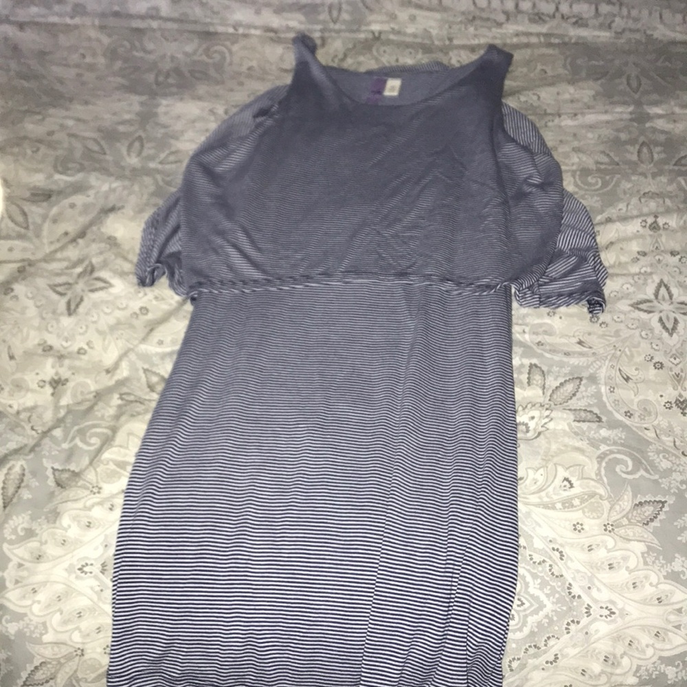 tank blue and white dress